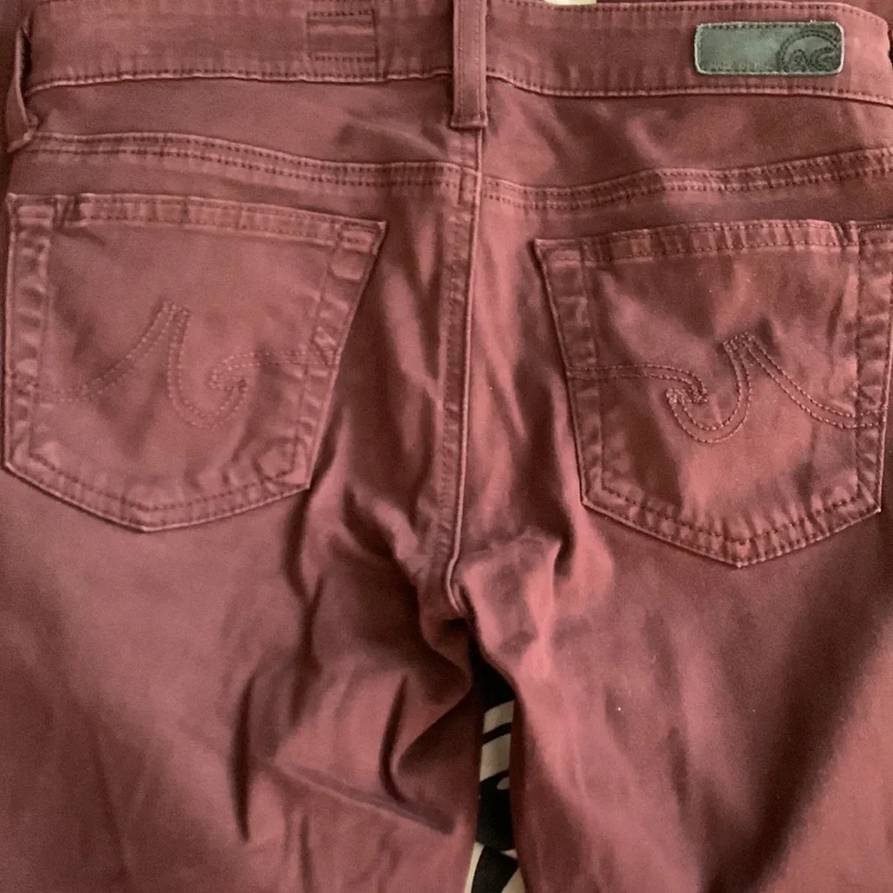 AG Adriano Goldschmied The Jegging Super Skinny Jeans in Wine